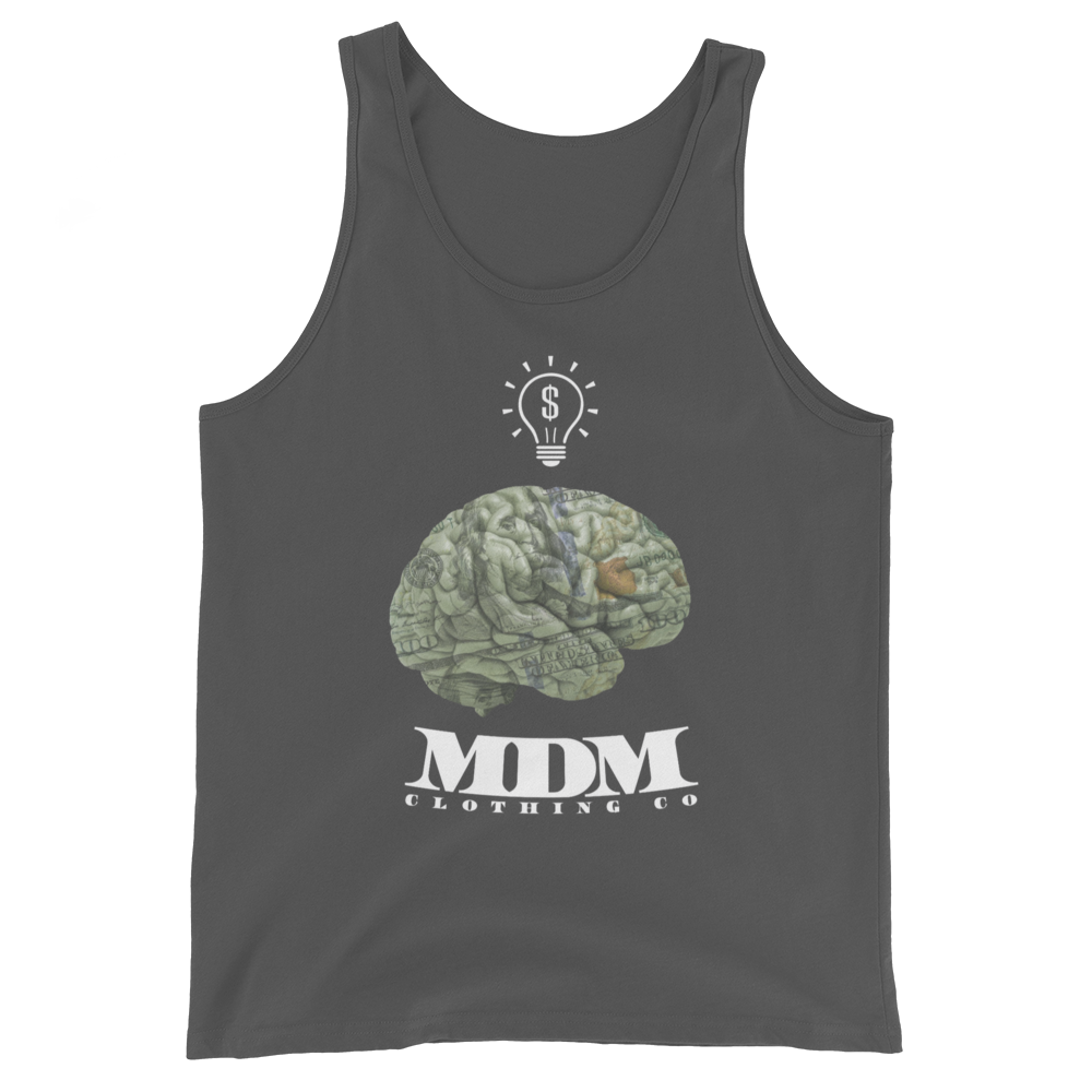 MDM Money On My Mind White Text Tank Top