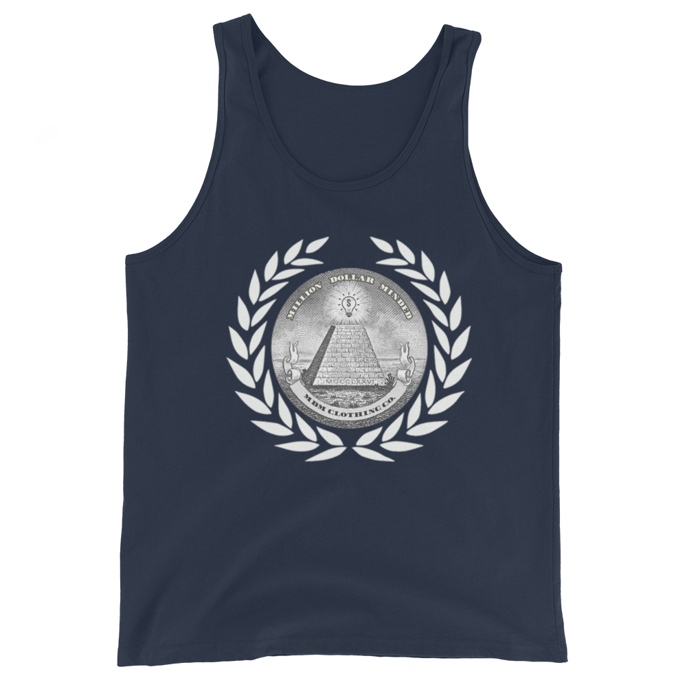 MDM Classy White Text Tank Top