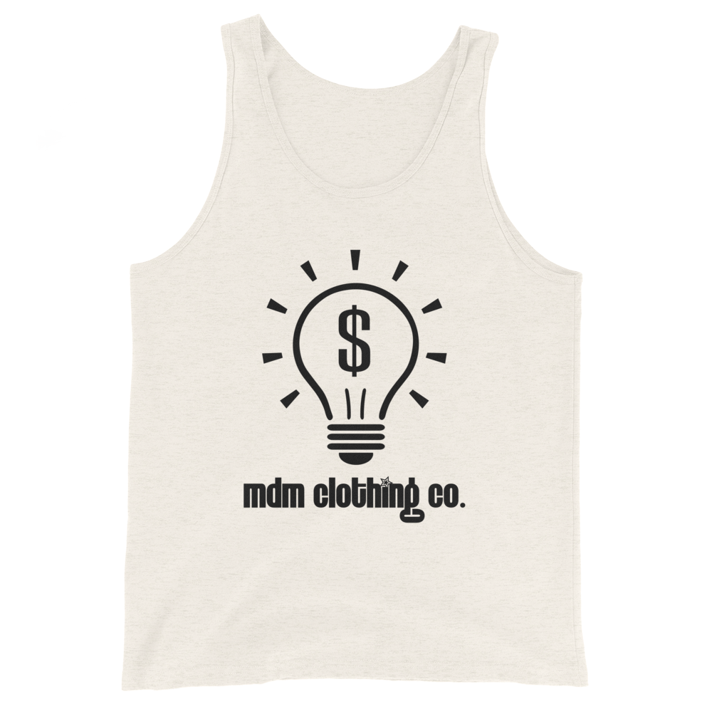 MDM Clothing Co. Black Text Tank Top