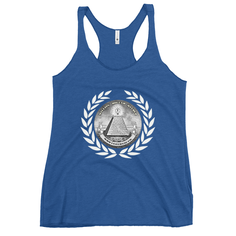 Great Seal White Text Women's Racerback Tank Top