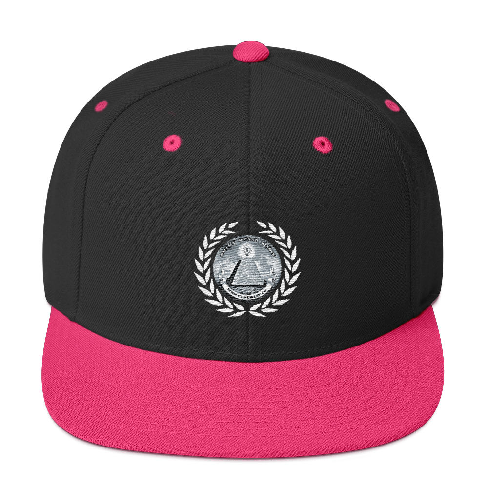 Great Seal White Text Snapback