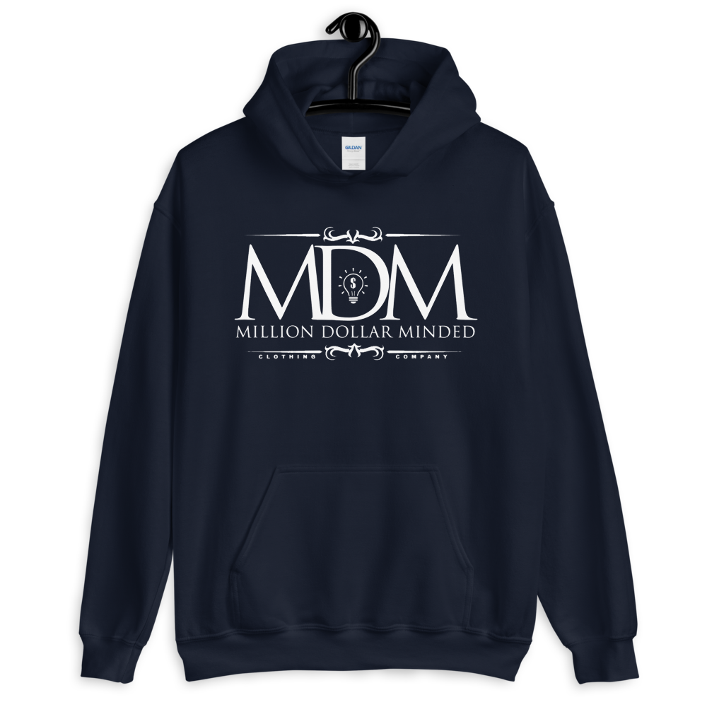 MDM Classy White Text Hoodie