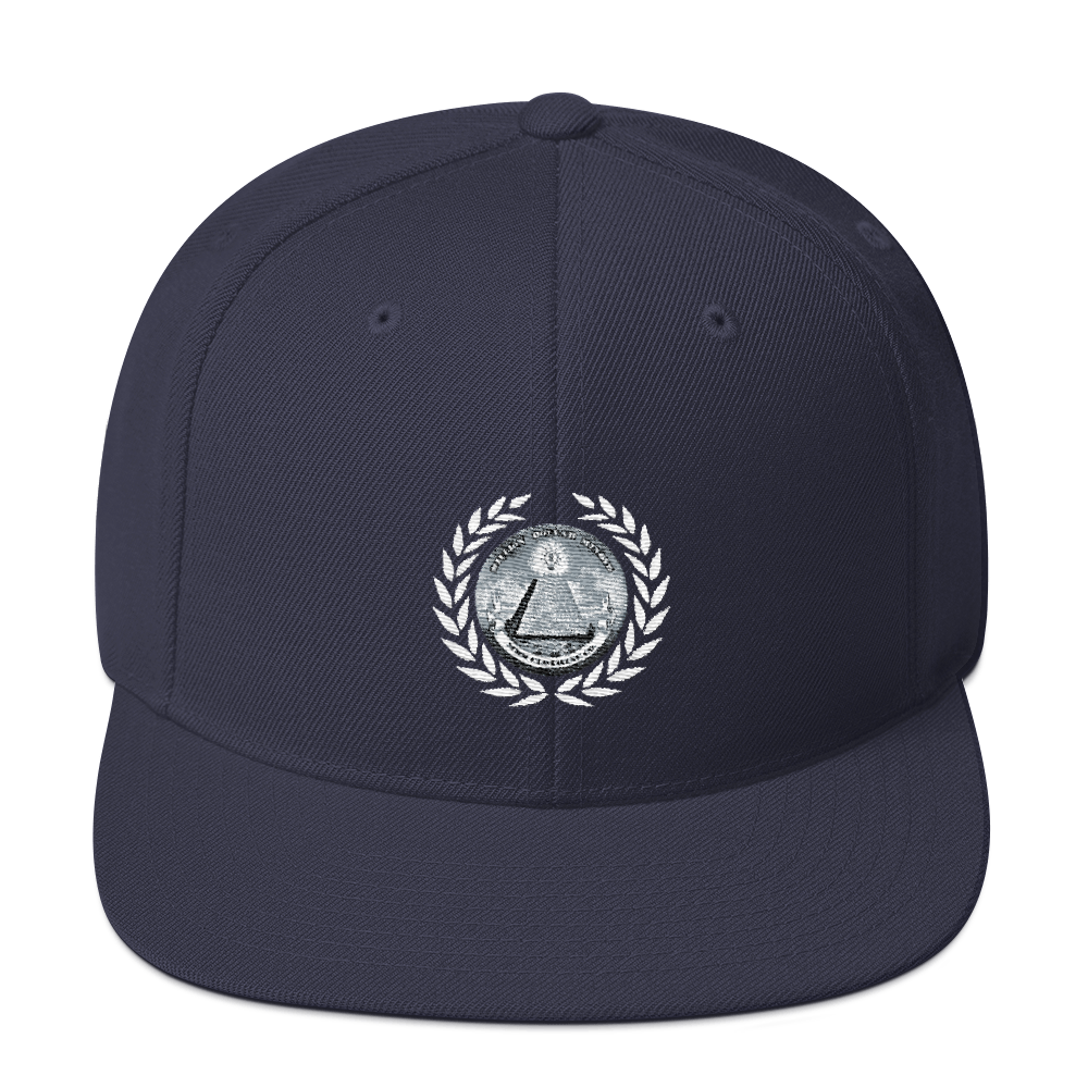 Great Seal White Text Snapback