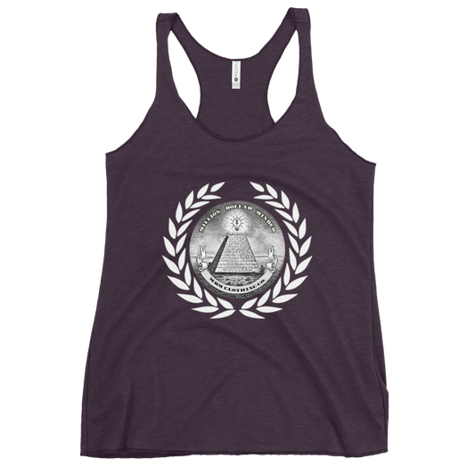 Great Seal White Text Women's Racerback Tank Top