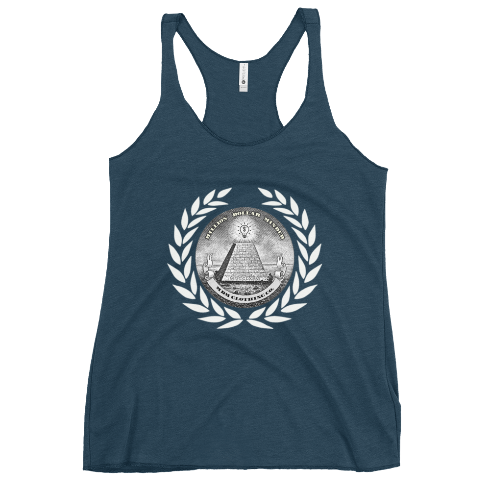 Great Seal White Text Women's Racerback Tank Top