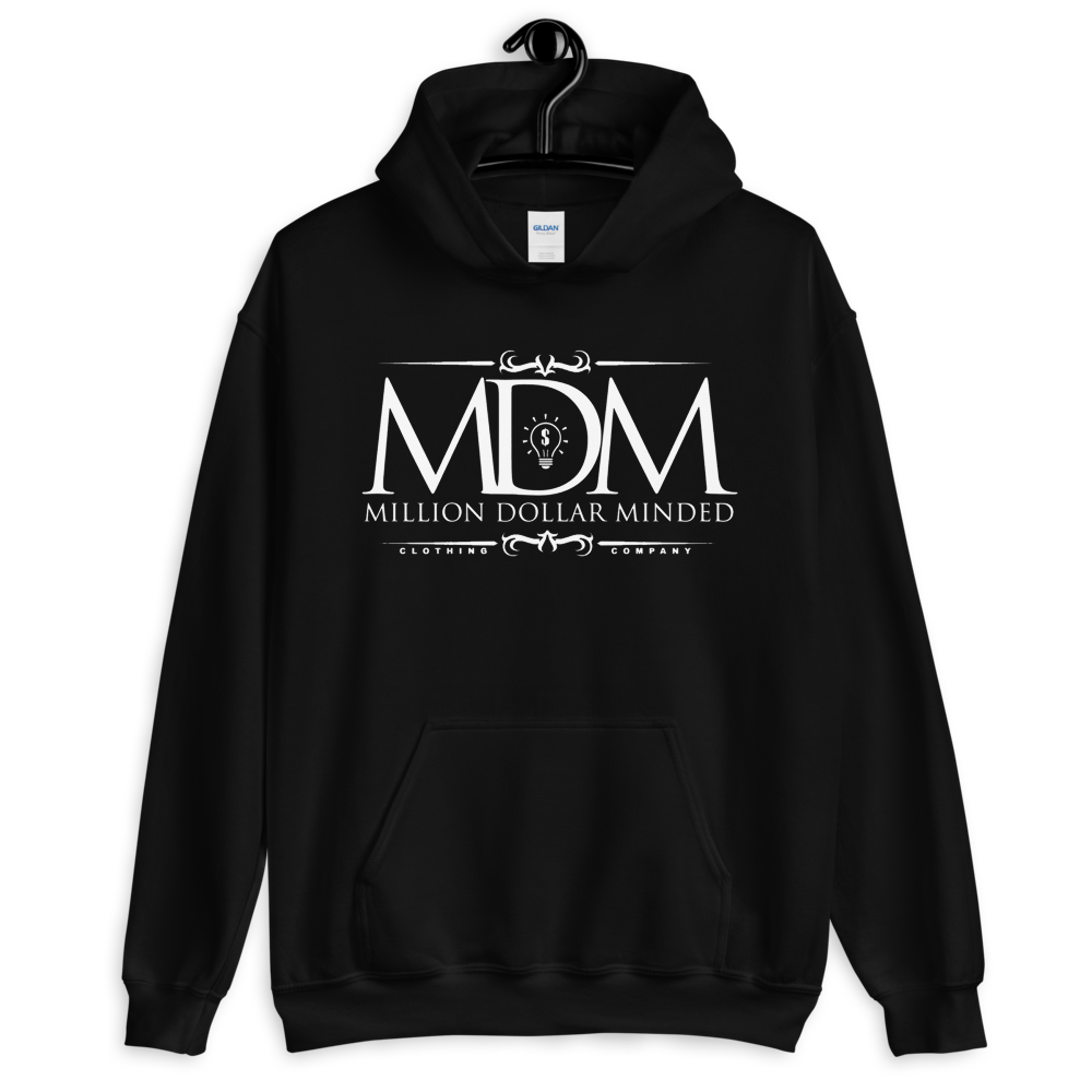 MDM Classy White Text Hoodie