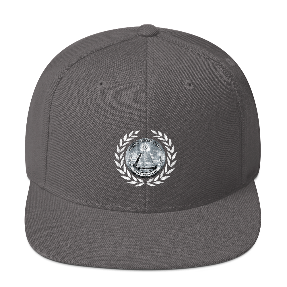 Great Seal White Text Snapback