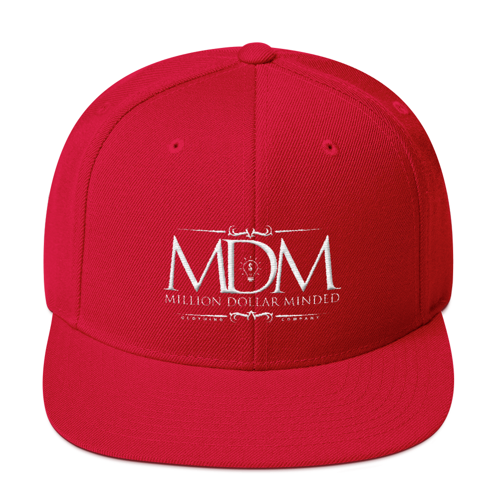 MDM Classy White Text Snapback