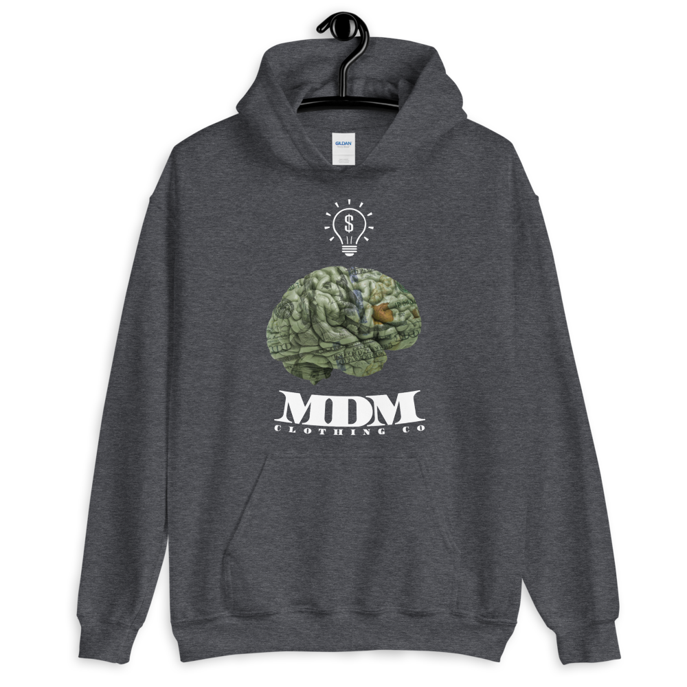 MDM Money On My Mind White Text Hoodie