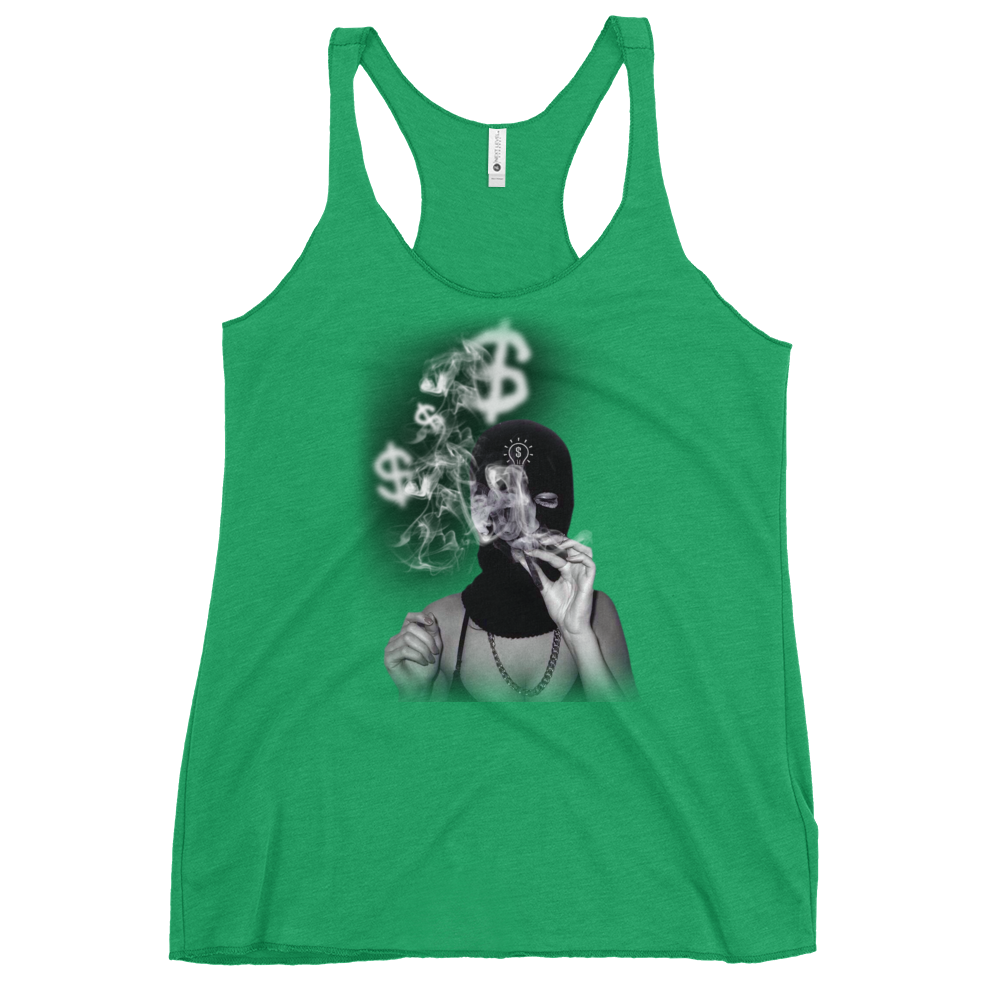 Blowin' Money Women's Racerback Tank Top