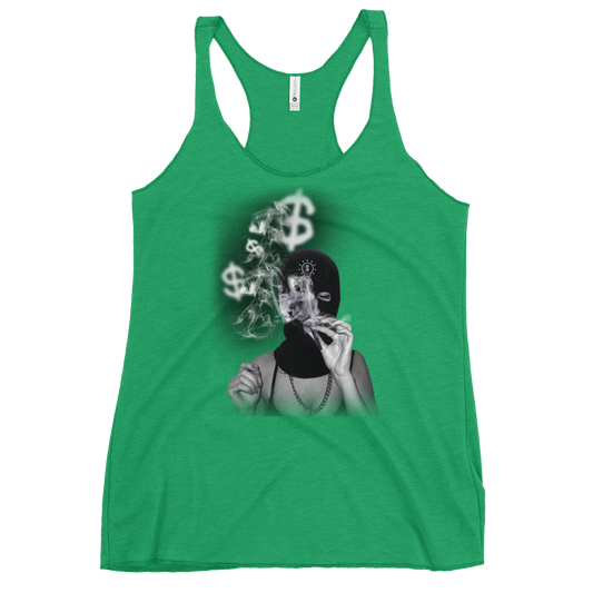 Blowin' Money Women's Racerback Tank Top