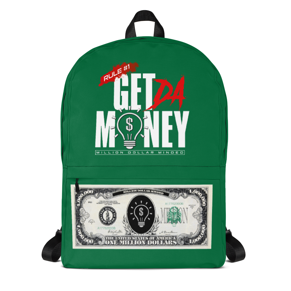 "Get Da Money" MDM Green Backpack