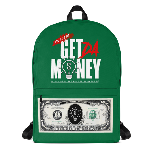 "Get Da Money" MDM Green Backpack