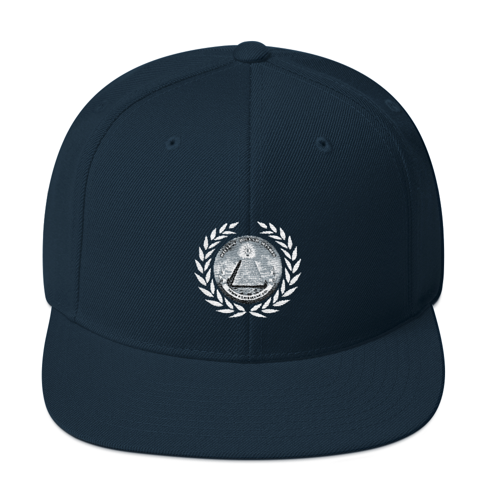 Great Seal White Text Snapback