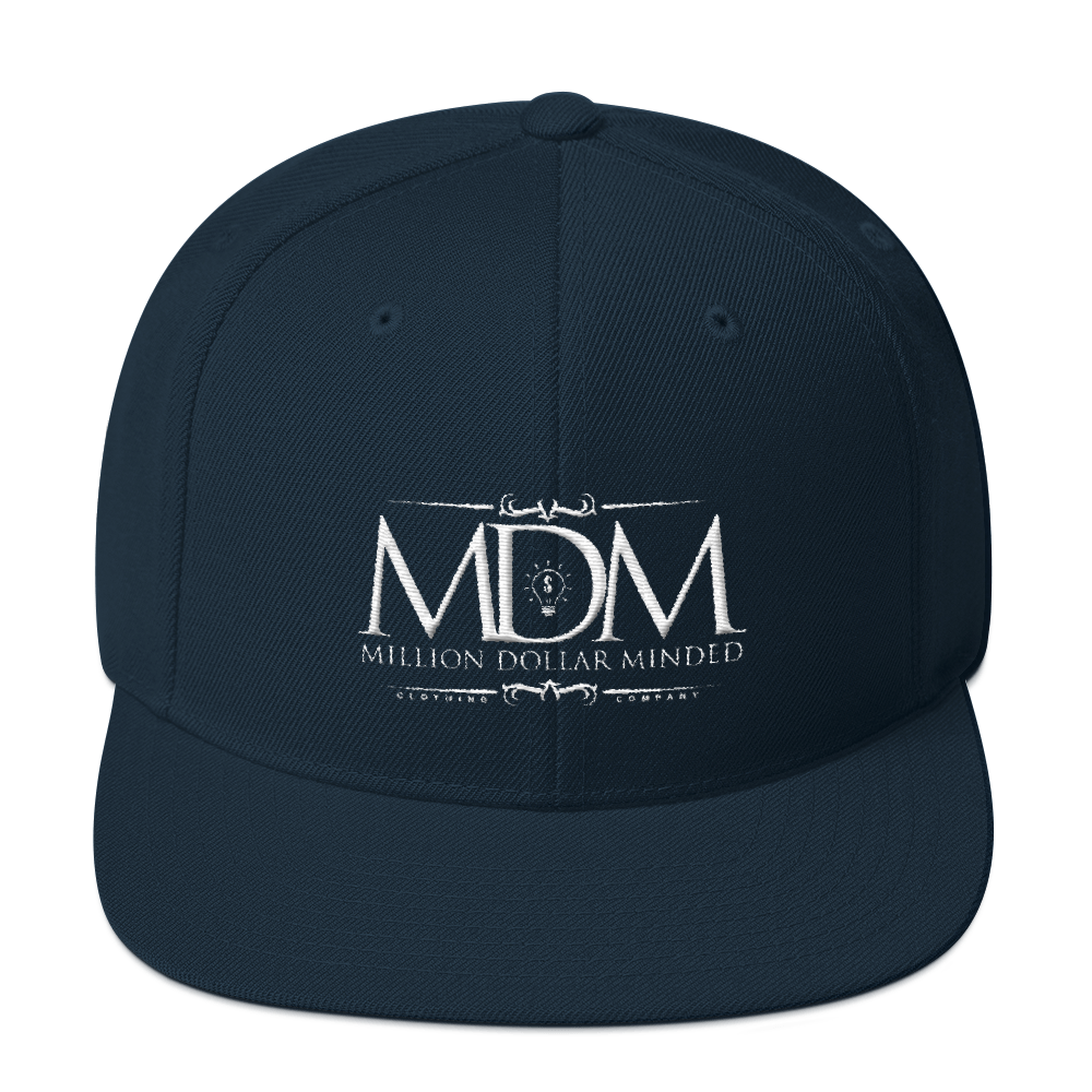 MDM Classy White Text Snapback