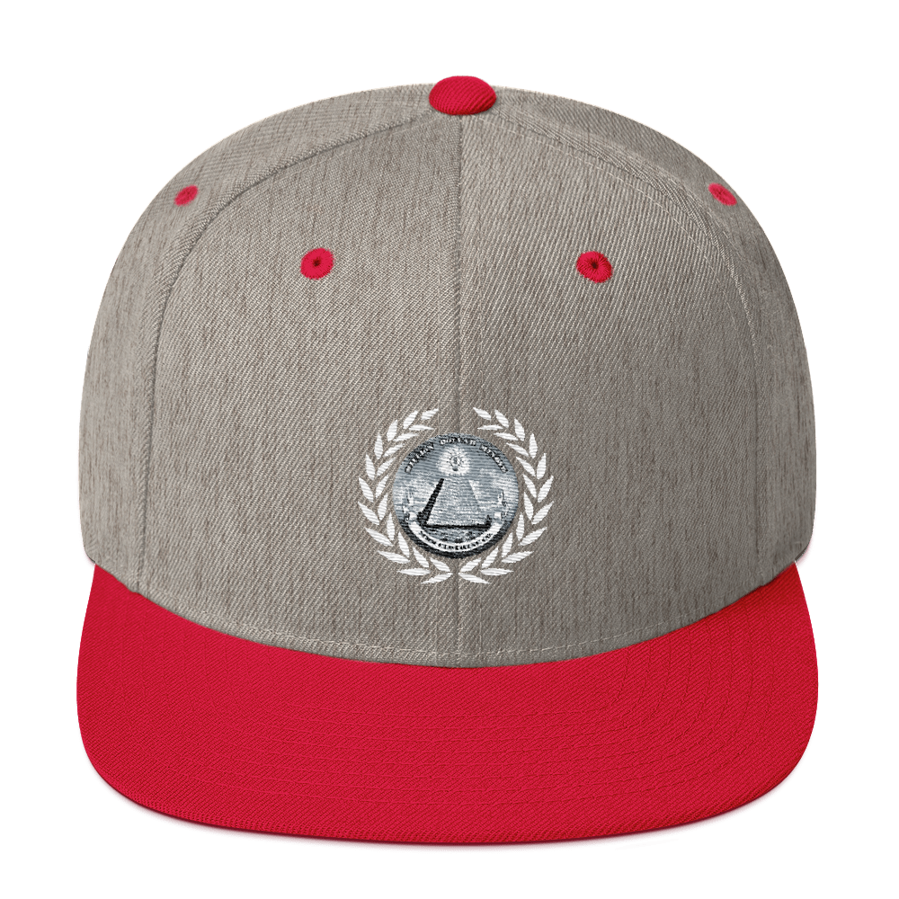 Great Seal White Text Snapback