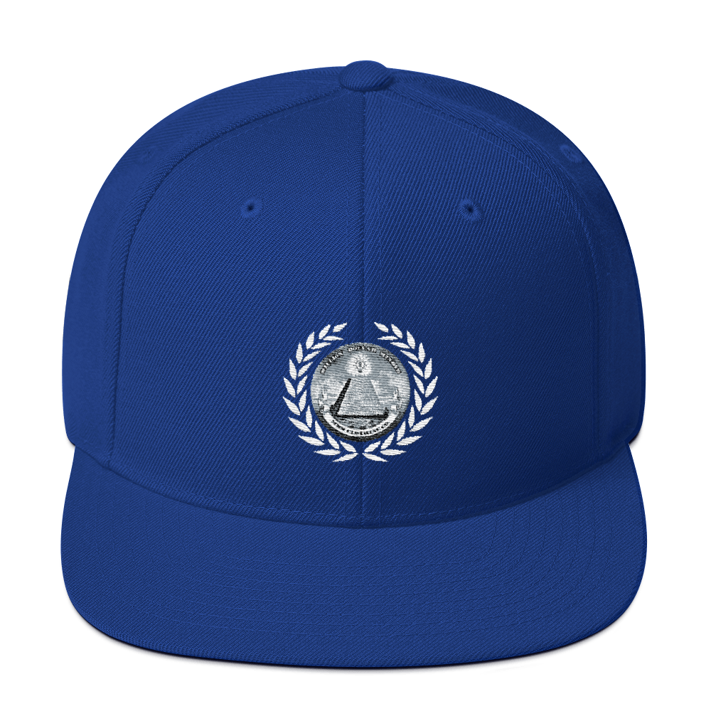 Great Seal White Text Snapback