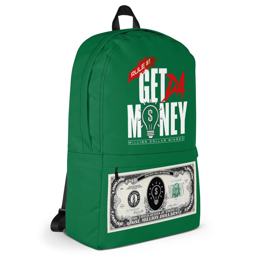 "Get Da Money" MDM Green Backpack