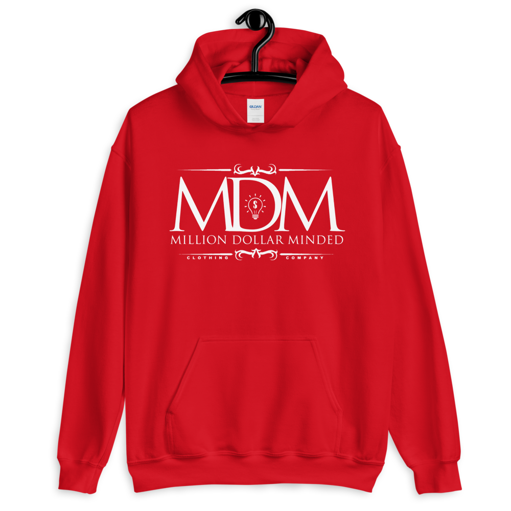 MDM Classy White Text Hoodie