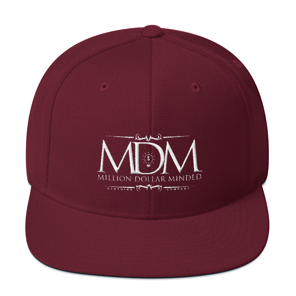 MDM Classy White Text Snapback