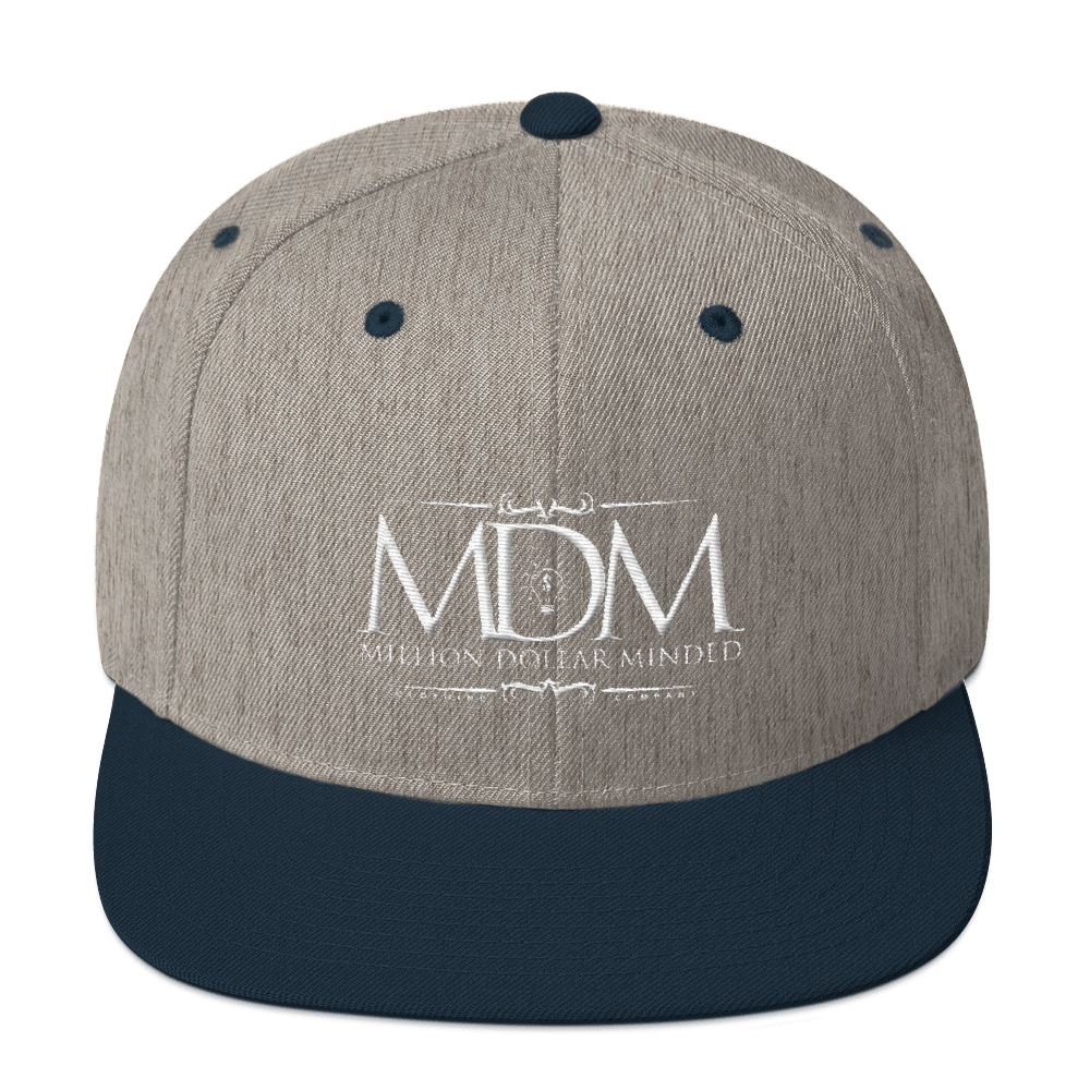 MDM Classy White Text Snapback