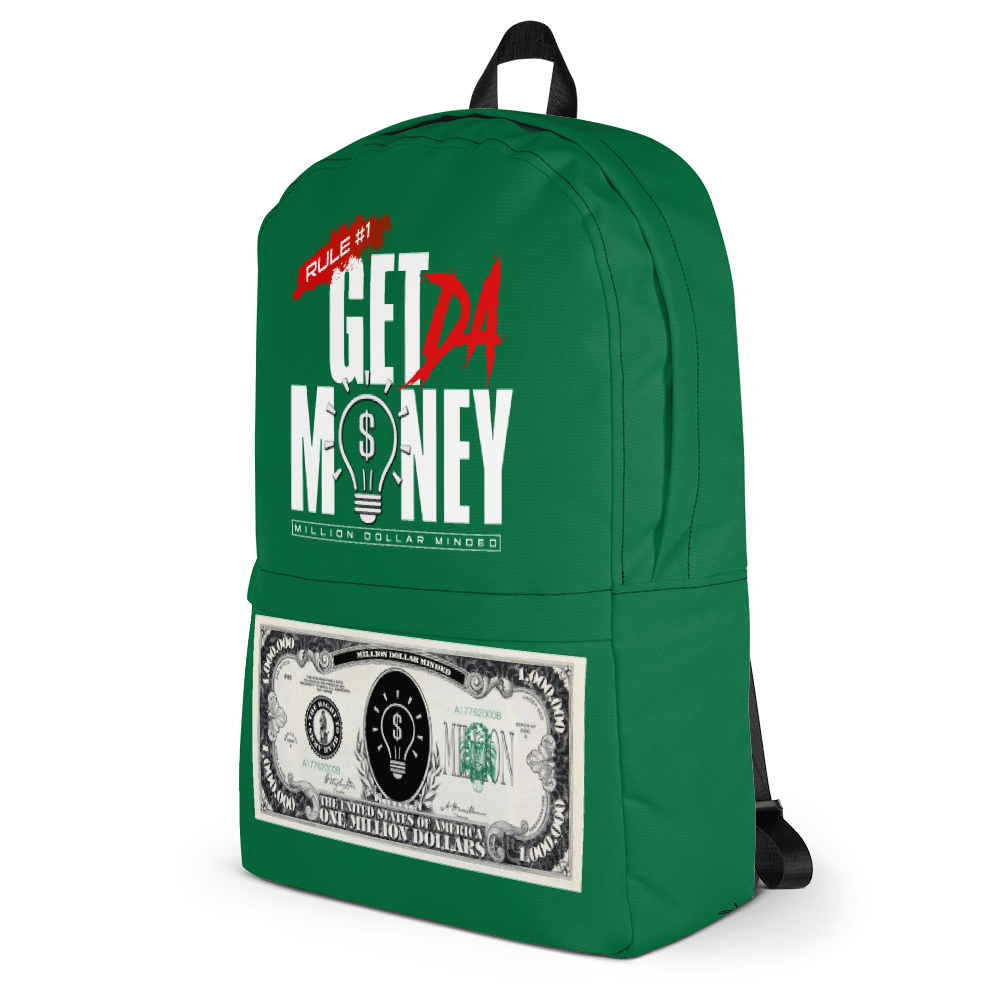 "Get Da Money" MDM Green Backpack