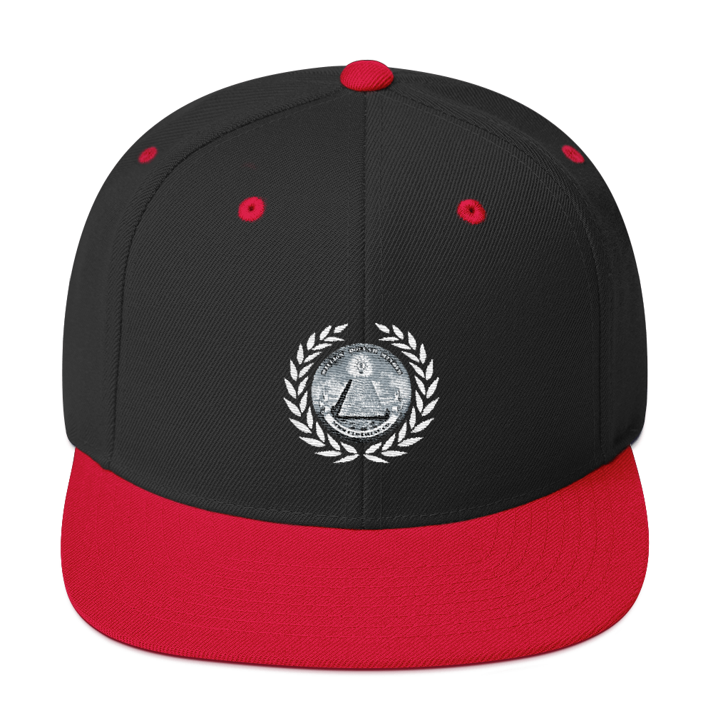 Great Seal White Text Snapback