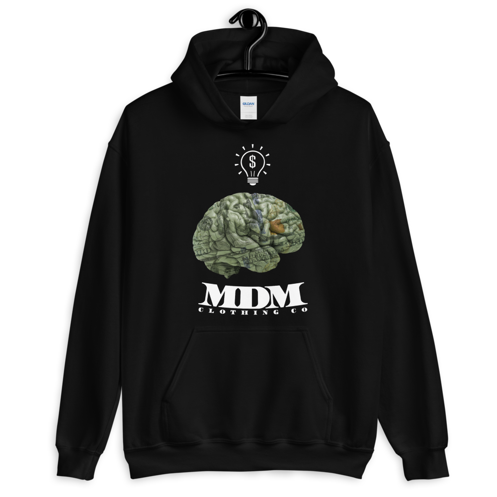 MDM Money On My Mind White Text Hoodie