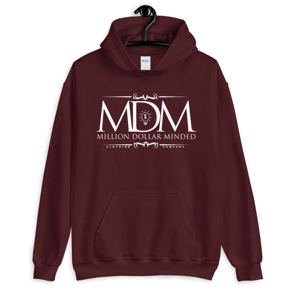 MDM Classy White Text Hoodie