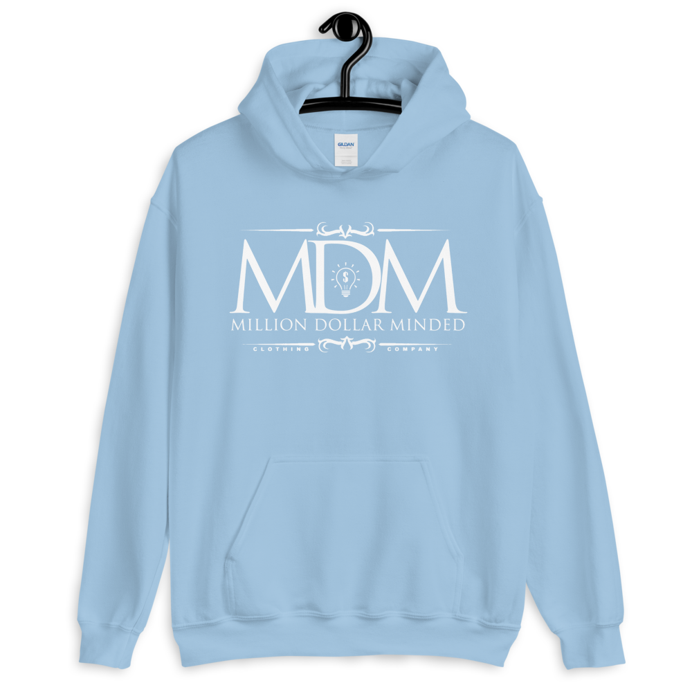 MDM Classy White Text Hoodie