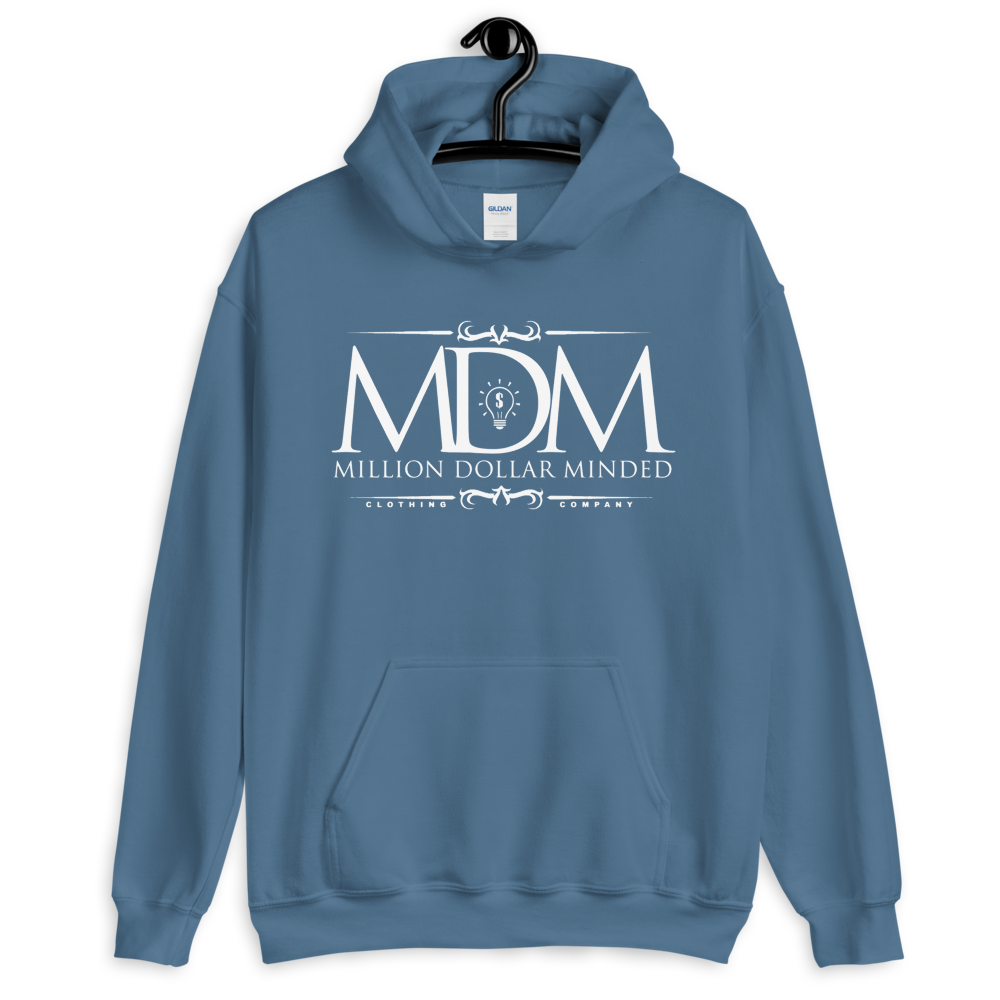 MDM Classy White Text Hoodie