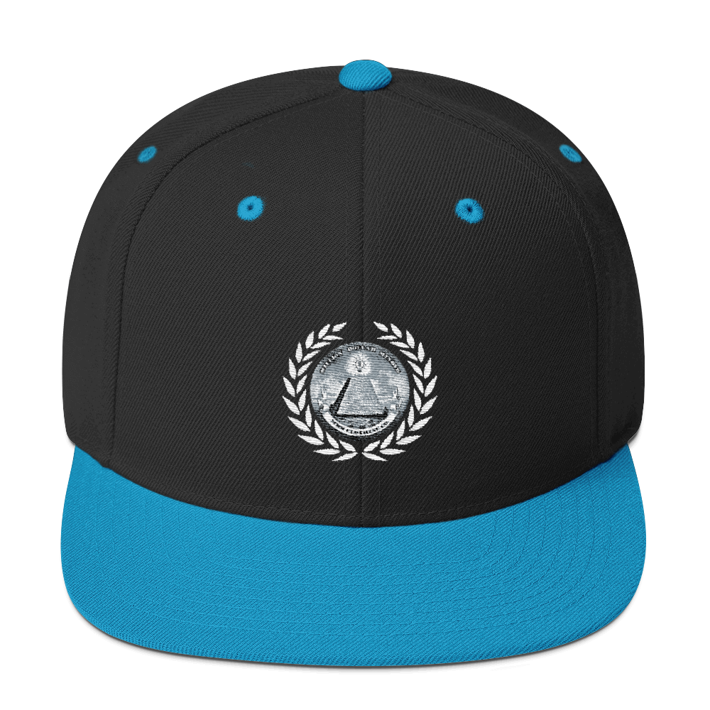Great Seal White Text Snapback