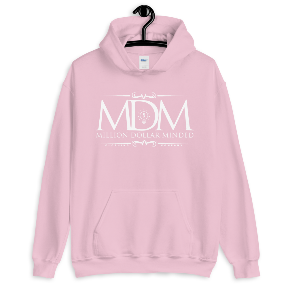 MDM Classy White Text Hoodie