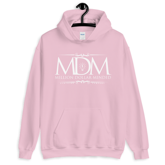 MDM Classy White Text Hoodie