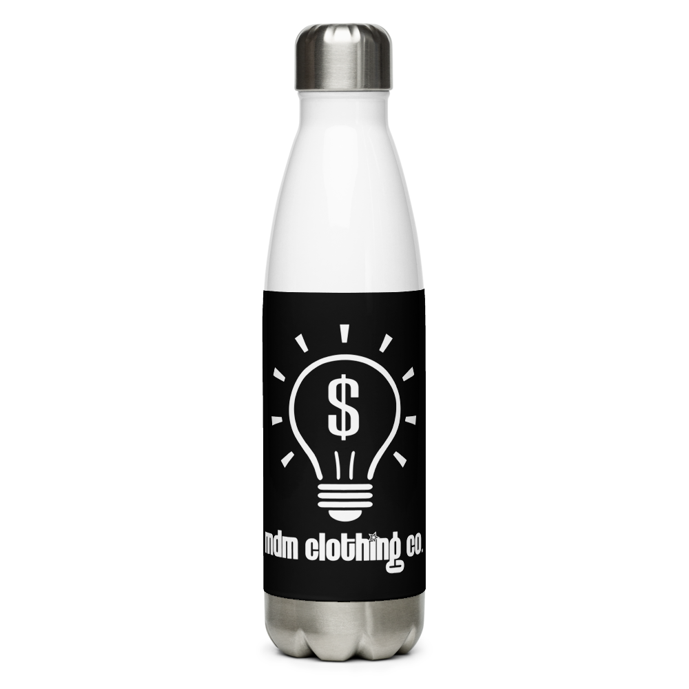 MDM Clothing Co. Black Stainless Steel Water Bottle