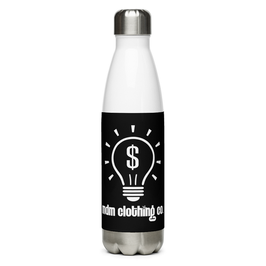MDM Clothing Co. Black Stainless Steel Water Bottle
