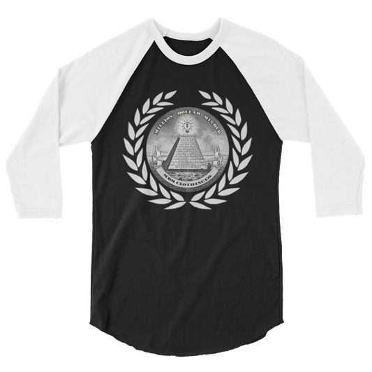 Great Seal White Text 3/4 Sleeve Shirt