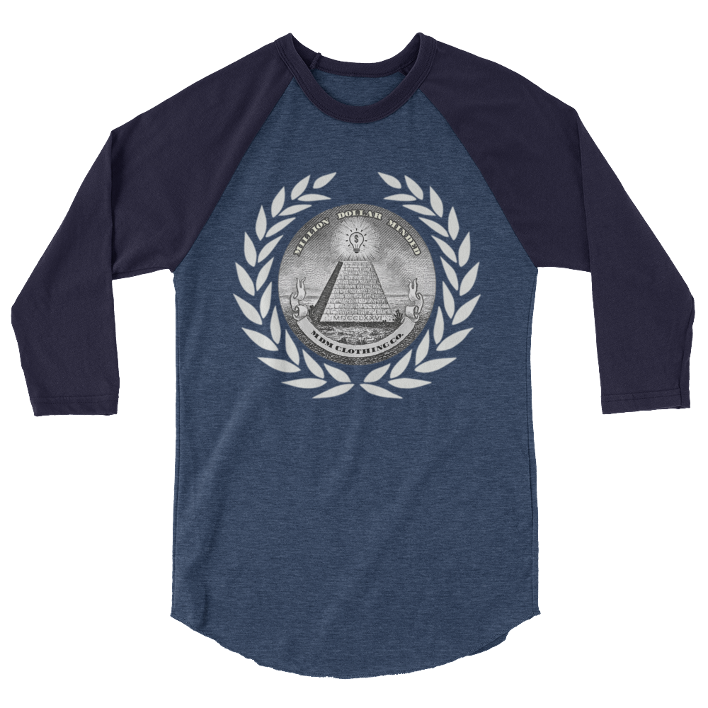 Great Seal White Text 3/4 Sleeve Shirt