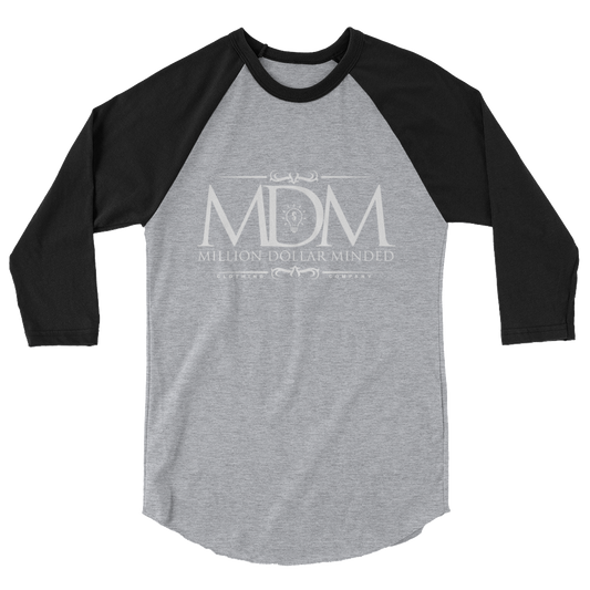 MDM Classy White Text 3/4 Sleeve Shirt