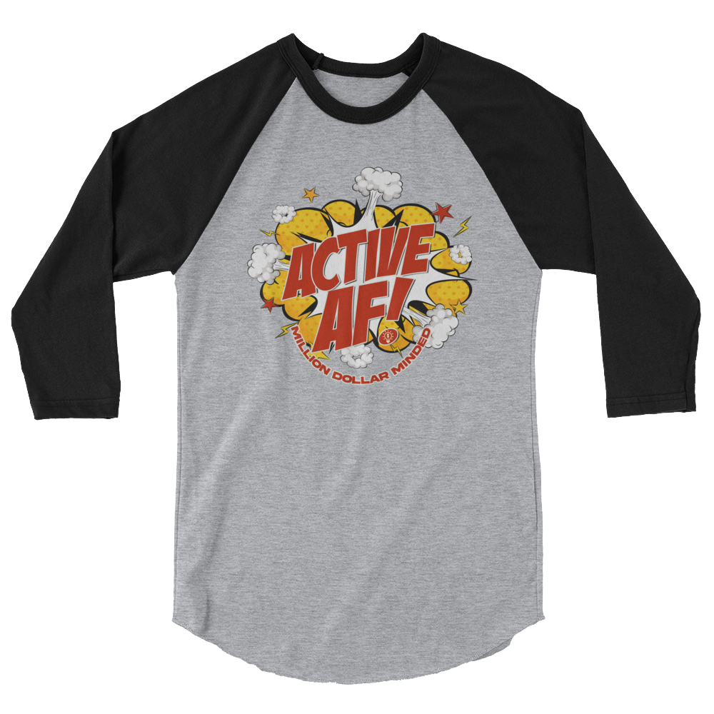 MDM Active AF Animated 3/4 Sleeve Shirt