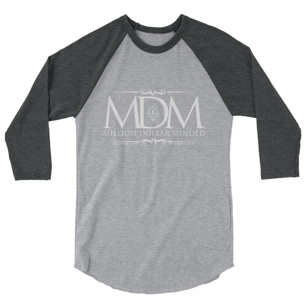 MDM Classy White Text 3/4 Sleeve Shirt