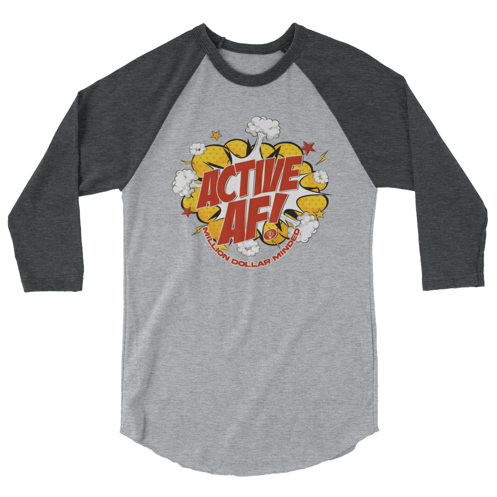 MDM Active AF Animated 3/4 Sleeve Shirt