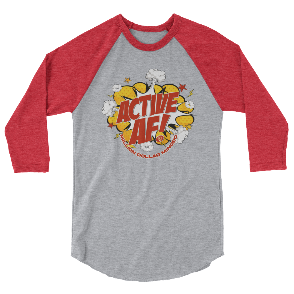 MDM Active AF Animated 3/4 Sleeve Shirt