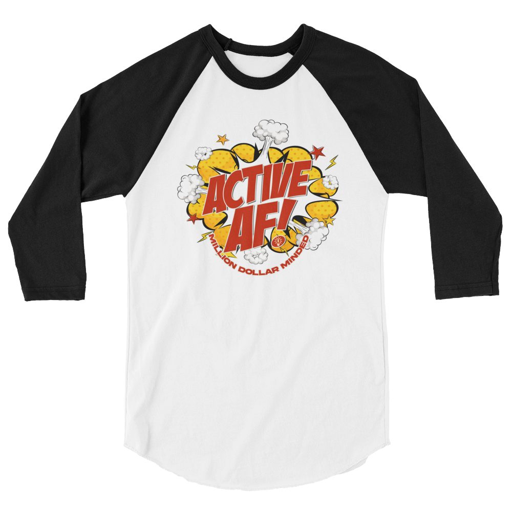 MDM Active AF Animated 3/4 Sleeve Shirt