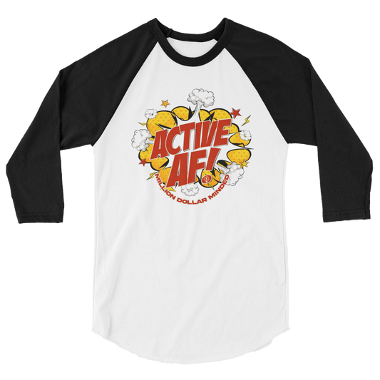 MDM Active AF Animated 3/4 Sleeve Shirt