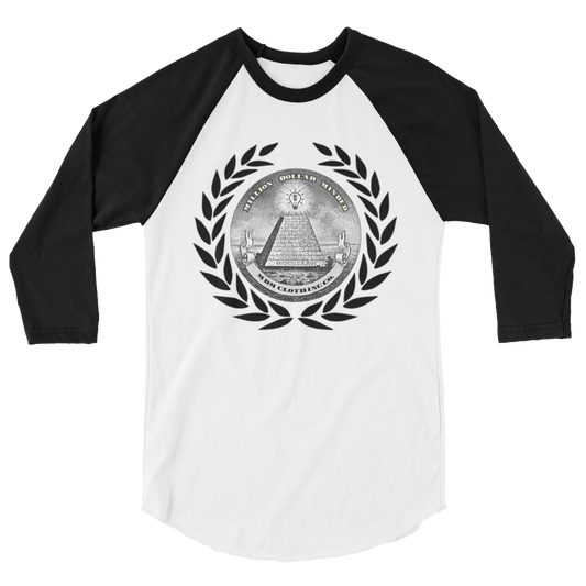 Great Seal Black Text 3/4 Sleeve Shirt