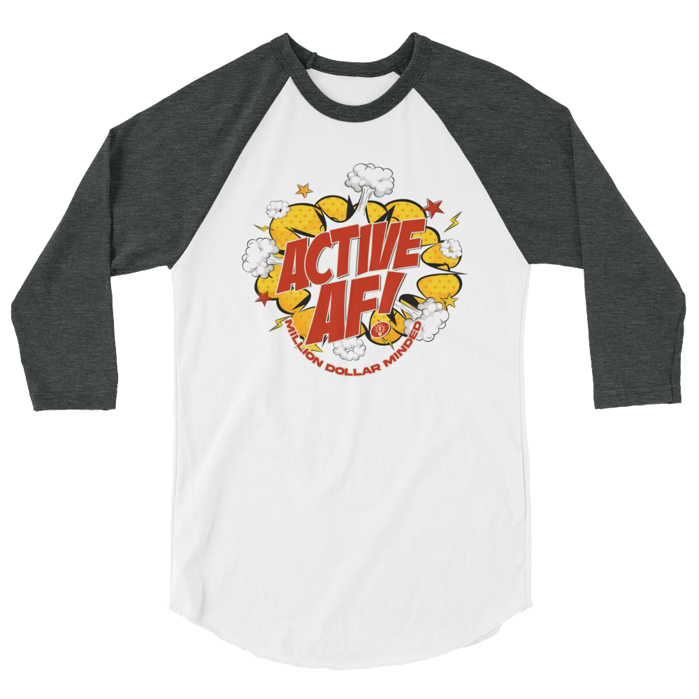 MDM Active AF Animated 3/4 Sleeve Shirt