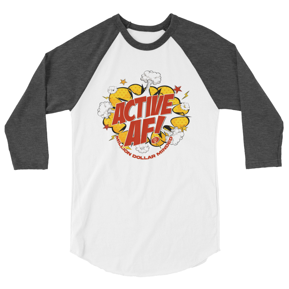 Active AF Animated 3/4 Sleeve Shirt