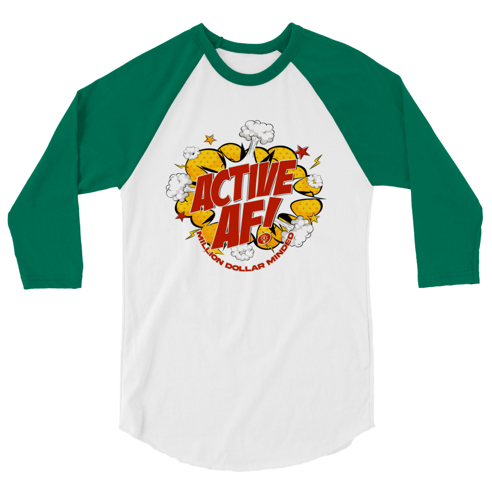 Active AF Animated 3/4 Sleeve Shirt