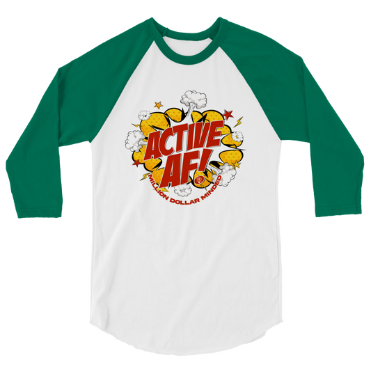 Active AF Animated 3/4 Sleeve Shirt